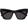 Saint Laurent Occhiali da Sole SL 214 KATE 001 New Wave Nero/Grigio Donna 55/20/145