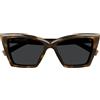 Saint Laurent Occhiali da Sole SL 657 002 Marrone/Nero Donna 54/16/140