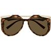 Saint Laurent Occhiali da Sole SL M137 AMELIA 002 Oro/Marrone Donna 55/14/135