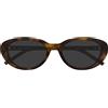 Saint Laurent Occhiali da Sole SL M154 003 Marrone/Grigio Donna 55/19/145