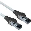 ACT Grigio 2 metri S/FTP CAT6A IDC 4PPoE / PoE++ 100W LSZH cavo patch snagless con connettori RJ45 (FB4002)