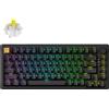 Keychron Tastiera meccanica wireless Keychron J2, compatibile con Mac, Windows e Linux, con retroilluminazione RGB e switch hot-swap, colore nero. Modello: Keychron Super Banana