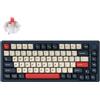 Keychron Tastiera meccanica wireless Keychron J2, compatibile con Mac, Windows e Linux, con retroilluminazione RGB e switch hot-swap, colore blu scuro, modello Keychron Super Red