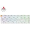 Keychron Tastiera meccanica wireless Keychron J5, compatibile con QMK, retroilluminata RGB, con tasti sostituibili a caldo, 100% (con tastierino numerico) - Keychron Super Red, bianca