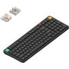 NuPhy Tastiera meccanica wireless NuPhy Air100 V3, con connessione Bluetooth/2,4 GHz/USB-C, layout QWERTY - modello Nebula Dark / Blush, dimensioni ridotte