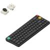 NuPhy Tastiera meccanica wireless NuPhy Air65 V3, con layout QWERTY, Bluetooth/2,4 GHz/USB-C - colore Nebula Dark / Brown, versione nano