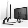 StarTech Supporto a parete per TV - Supporto universale per TV - Adatto per televisori LCD da 81-190 cm - Regolabile in altezza - Set composto da 1 paio
