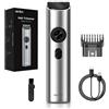 StarTech Tagliacapelli senza fili - Trimmer per barba da uomo - 20 regolazioni di lunghezza - Lame in lega di titanio, min. 0,5 mm - Ricaricabile tramite USB-C - Impermeabile, adatto per uso a secco e bagnato - Argento