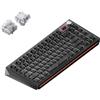 NuPhy Tastiera da gioco wireless NuPhy WH80, layout QWERTY USA - Colore: Nero Nebula / Verde Giada Magnetico