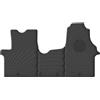 Gledring Tappetini in Gomma Compatibile con Renault Traffic & Opel Vivaro 2014-2019 / Fiat Talento & Nissan NV300 2016- (Profilo TK 3-Parti + Clip di Montaggio)