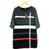 Cop-Copine Ogawa Abito Donna EU 42 Maniche 3/4 Geometrico Multicolore Midi