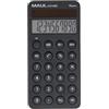MAUL Calcolatrice Eco MD 2 | Calcolatrice solare da ufficio con 10 cifre e 5 funzioni | Formato smartphone, 80% plastica riciclata, blu/nero