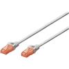 Digitus Cavo Rete Digitus Professional, 1 x RJ-45 Maschio Rete,50 cm, Grigio Rosso, Cat-6 - 0,5 m, Cavo patch - U-UTP - PVC - CCA