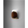 Vistosi FARO APPLIQUE A PARETE S TERRA BRUCIATA BIANCO MONTATURA OTTONE VERNICIATO L2214 LED 2700K 8,5W 1200lm DIMMERABILE