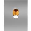 Vistosi FARO LAMPADA DA SOFFITTO S AMBRA SCURA BIANCO MONTATURA OTTONE VERNICIATO L3214 LED 3000K 8,5W 1200lm DIMMERABILE