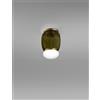 Vistosi FARO LAMPADA DA SOFFITTO S VERDE ANTICO BIANCO MONTATURA OTTONE VERNICIATO L3214 LED 3000K 8,5W 1200lm DIMMERABILE