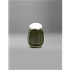 Vistosi FARO LAMPADA DA TAVOLO G VERDE ANTICO BIANCO MONTATURA OTTONE VERNICIATO L3415 LED 3000K 2000LM 13W DIMMERABILE