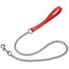 CAMON GUINZAGLIO CON CATENA 1,6 X 800 MM ROSSO F159/01