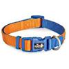 CAMON COLLARE REGOLABILE DOUBLE PREMIUM BICOLOR ARANCIO/BLU 20 X 360-480 MM DC119/C.07