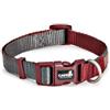 CAMON COLLARE REGOLABILE DOUBLE PREMIUM BICOLOR GRIGIO/ROSSO 20 X 360-480 MM DC119/C.05