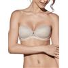 Selene Reggiseno Esmeralda con Ferretto Senza Spalline Coppa Preformata B-C-D. Nero 4C