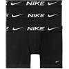 Nike Boxer da Uomo Dri-Fit, 3 Pezzi, Nero, Small