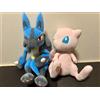 BANPRESTO Pokémon Mega Fluffy Tail Look! Peluche Mew & Lucario set di 2...