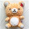 San-X System Service Rilakkuma Rose Check Plush XL - Paris Strawberry Premium nuovo