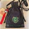 NESSUNA MARCA Pokemon Pikachu Restaurant Rayquaza borsa con coulisse in raso nera