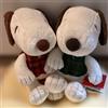 SEGA Gilet a scacchi in peluche SEGA Snoopy taglia L Ver. Set di 2 Giappone nuovi
