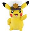 Bandai Ichiban Kuji Pokemon capitano Pikachu peluche 9" giappone NUOVO