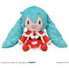 SEGA Hatsune Miku Natale Fuwapuchi L Peluche 2024 Babbo Natale Bambola Giocattolo ...