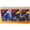 Jurassic World ACT/CUT Premium Figure T.REX Mosasaurus Spinosaurus Set di 3