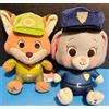 FuRyu Disney Zootopia Milky Boa Childhood Big Plush Set di 2 Giappone Nuovo