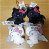 Sanrio Set mascotte Panda Hello Kitty Little Devil x Angel Giappone nuovo