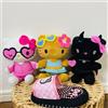 SEGA RARA mascotte di peluche Sanrio Hello Kitty XOXO Galver. Vol.2 Set di 4 dal G...