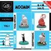 Kitan Club ART IN THE POCKET MOOMIN vol.1 Tutti e 4 i tipi set completo capsule giocatto...