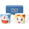Doraemon & Dorami coppia tazza nuova faccia 9,47 oz Kaneshotouki Giappone...