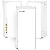 Tenda Mesh WiFi Sistema MX21Pro(3 Pack) Tri-Band AXE5700 Wi-Fi 6E (supporta 6G) per Tutta la Casa copertura fino a 4-7 camere da letto 1.7 Ghz CPU Quad-Core, 7 Antenne, LAN/WAN porte Gigabit*3, Alexa