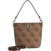 GUESS borsa a tracolla Karnilla Logo Bucket Latte Logo/Brown marrone chiaro