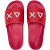 SUN68 Ciabatte da Uomo, Rosso, con Logo Bianco, Sandali Slide Estivi (Sistema Taglie Calzature EU, Adulto, Numero, Media, 40)