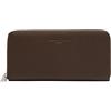 LIEBESKIND BERLIN Pelle portafoglio Gigi Zip Around Wallet Roasted Coconut marrone scuro