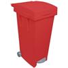 Ics Big Tata Bidone immondizia carrellato, rosso, 38 x 50 x 80 cm