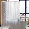 COSORO Tenda da doccia in PEVA, 180 x 180 cm, in plastica resistente, a forma di cubo, resistente alla muffa, impermeabile, con 3 magneti, 12 ganci, per ambienti umidi, bagno, box doccia, vasca da bagno
