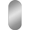vidaXL Specchio da Parete Nero 100x45 cm Ovale