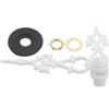 FONDOTIN Lancette Decorative per Orologio a cucù, Set 1 Bianco | Orologio da Parete e Stufa, Plastica e Metallo Gomma, Stile Vintage Elegante