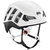 PETZL Meteor, Casco da Arrampicata E Alpinismo Unisex Adulto, Bianco Nero, S/M