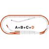 ROCO 42022 Scala HO Set D binari Roco line con massicciata