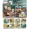 Ri-mento Re-Ment PEANUTS SNOOPY's Art Studio Miniature Figure Set completo 8 dal Giappone
