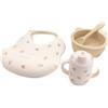 Bamboom Set Prima Pappa Neonato in Silicone con Bavaglino, Ciotola, Bicchiere, Cucchiaio